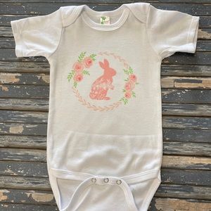 Floral Easter Bunny Onesie